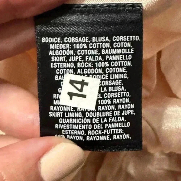 NWT Anthropologie Meadow Rue Womens 8 Lace Dress Black Ivory Strapless - Picture 7 of 9